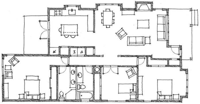 plan domu kolorowanka do drukowania