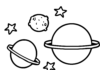 planets space coloring book to print