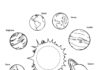 Planeten des Sonnensystems Malbuch zum Ausdrucken