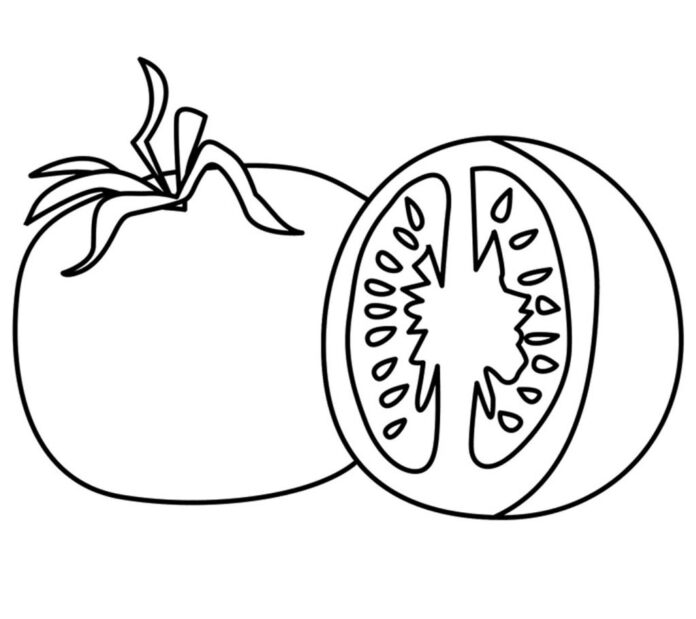tomatskiva som kan skrivas ut och färgläggas