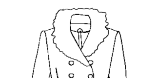Zimný kabát obrázok na vytlačenie