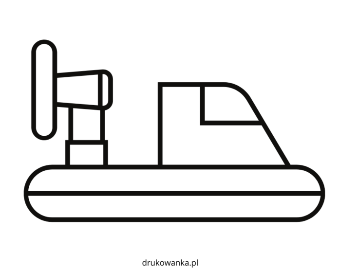 hovercraft for kids coloring book to print