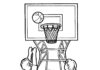 livre de coloriage de duels de basket-ball à imprimer