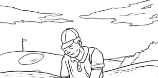 golf course coloring book to print