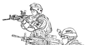 police swat coloring book printable