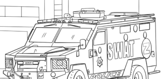 police swat coloring book printable