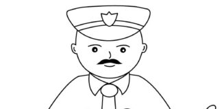 livre de coloriage de policiers à imprimer