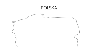 map of poland coloring book to print