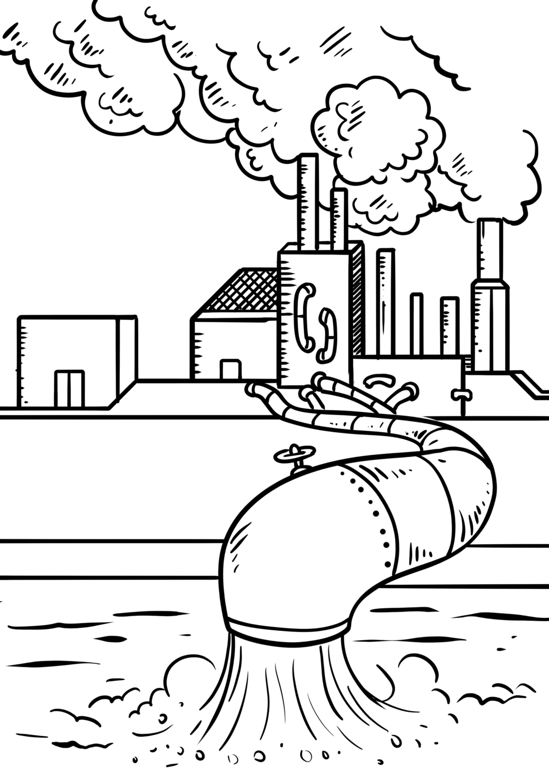 Рисунок на тему загрязнение природы
