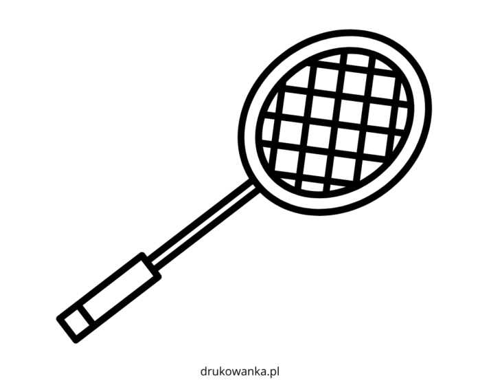 racket - badminton palett färgbok att skriva ut