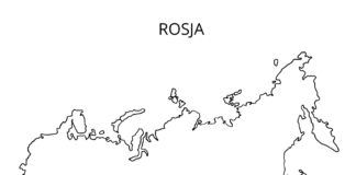 rosja mapa kolorowanka do drukowania