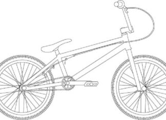 rower bmx kolorowanka do drukowania