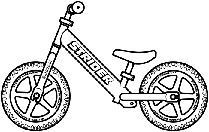 Fahrrad für Kinder Malbuch zum Ausdrucken