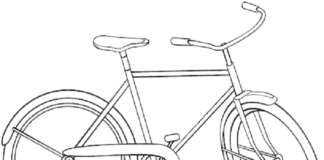 city bike coloring book to print