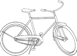 livro de colorir bicicletas de cidade para imprimir