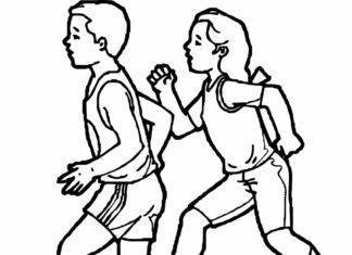 pre-competition warm-up coloring sheet printable