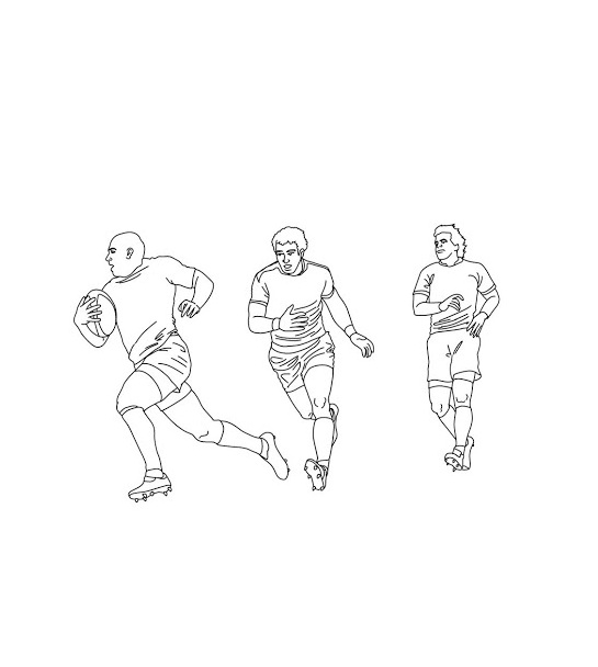 rugby competition coloring book to print
