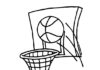kosárlabda dobás színező oldal nyomtatható