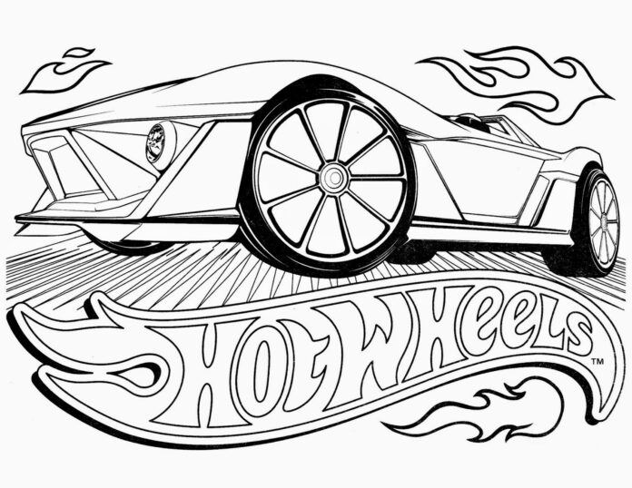 livre de coloriage de voitures Hot Wheels à imprimer
