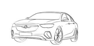 car opel coloring book to print