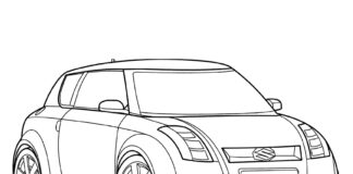 suzuki car coloring book to print