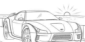 toyota car coloring book to print