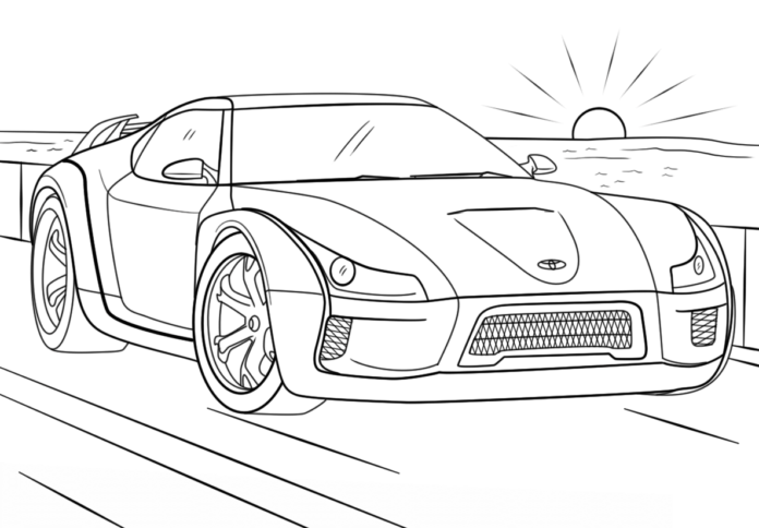toyota car coloring book to print