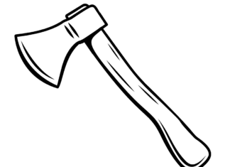 Printable axe picture