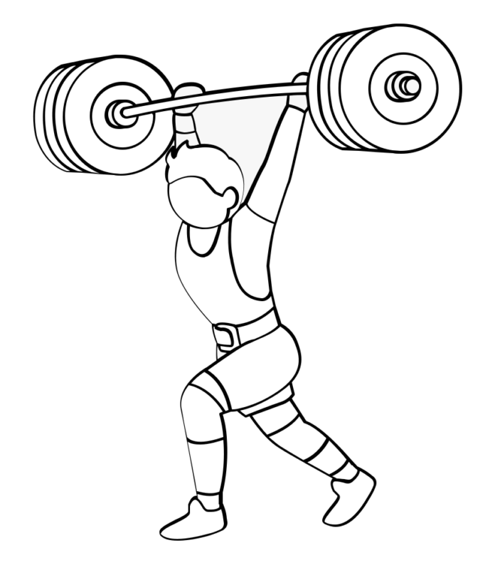 powerlifters coloring book to print