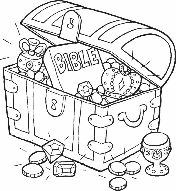 treasure at the bottom of the ocean printable coloring book