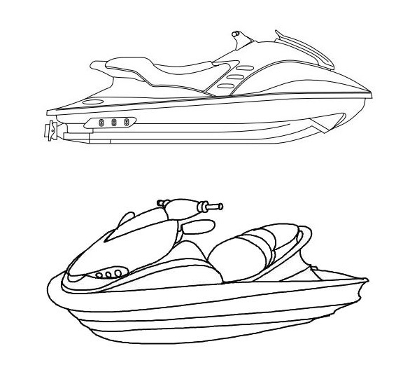 watercraft coloring book to print
