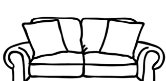 sofa printable coloring book