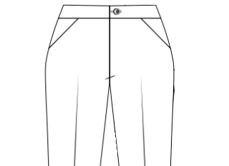 Bell-bottomed pants picture to print