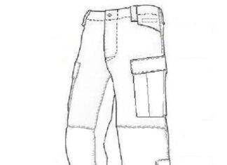 Pantaloni da lavoro immagine stampabile