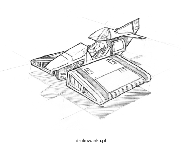 hovercraft lancio libro da colorare da stampare
