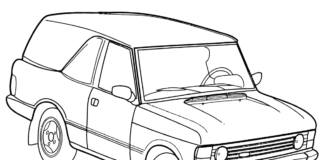 old citroen coloring book to print