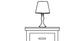 bedside table printable coloring book