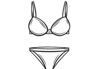 swimsuit coloring book to print