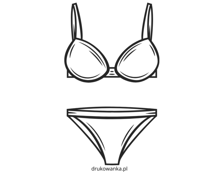 swimsuit coloring book to print