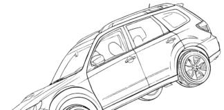 livre de coloriage sur la subaru forester à imprimer