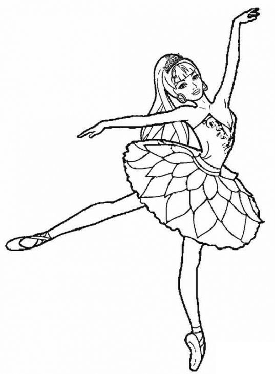 Ballerina dress picture to print