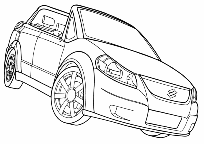 Suzuki Cabrio Malbuch zum Ausdrucken