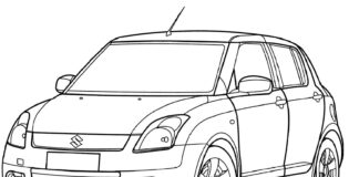 suzuki swift coloring book to print