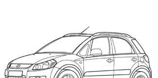 suzuki sx4 coloring book to print