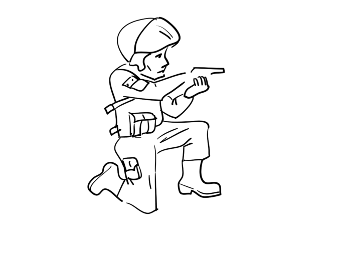 swat drawing coloring book to print