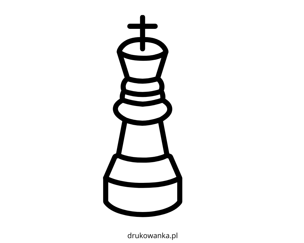 Livro para colorir o Rei do Xadrez para imprimir e online