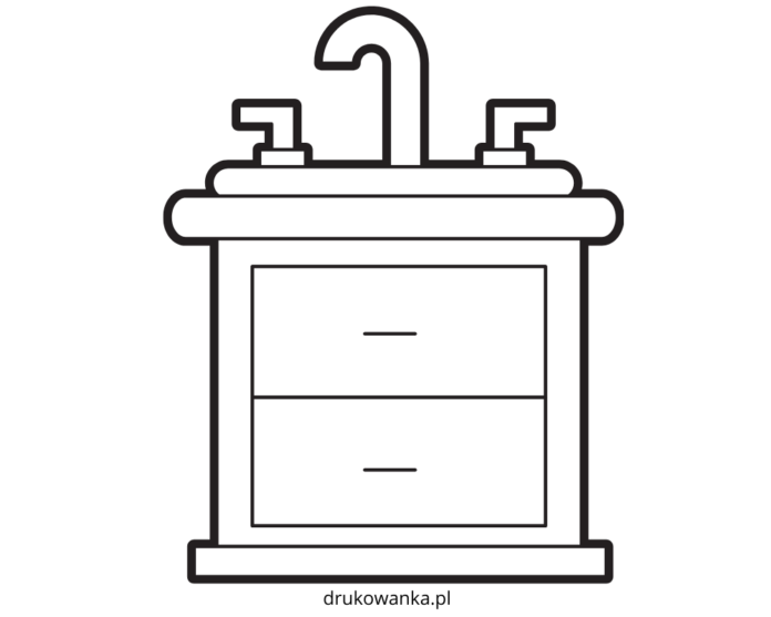 bathroom cabinet coloring book to print