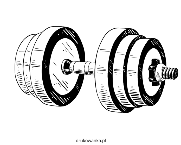 barbell printable coloring book