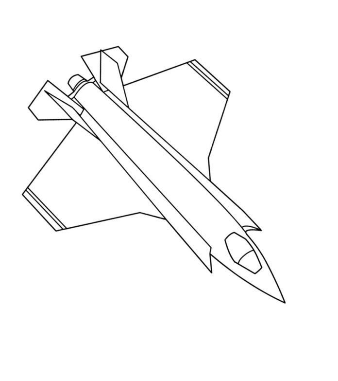 Segelflugzeug für Kinder Malbuch zum Ausdrucken