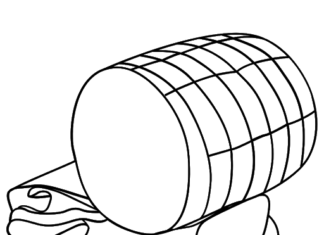 ham for sandwiches coloring book to print